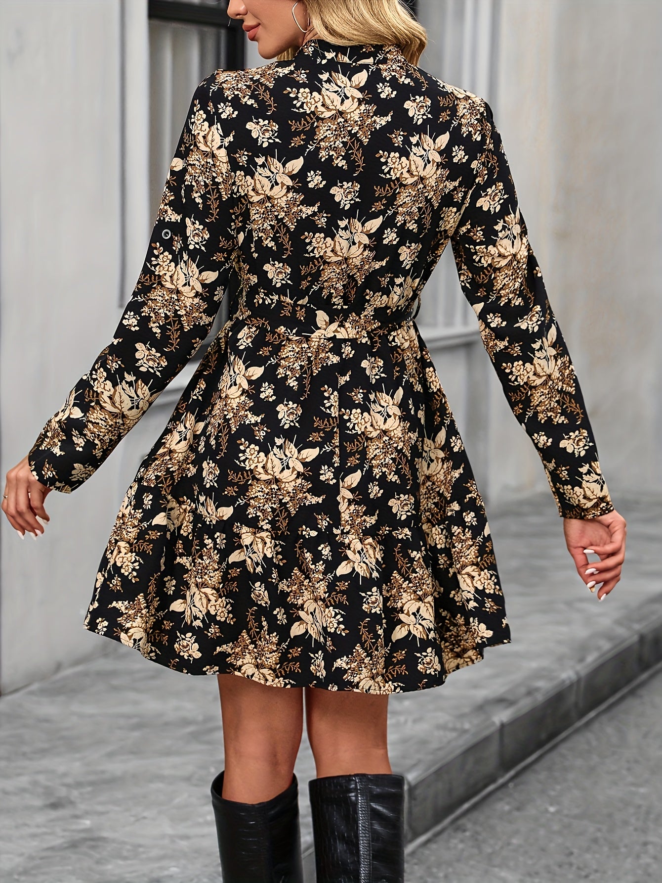 printed peplum dress Short Sleeve Tiered Peplum Dress Lilla P