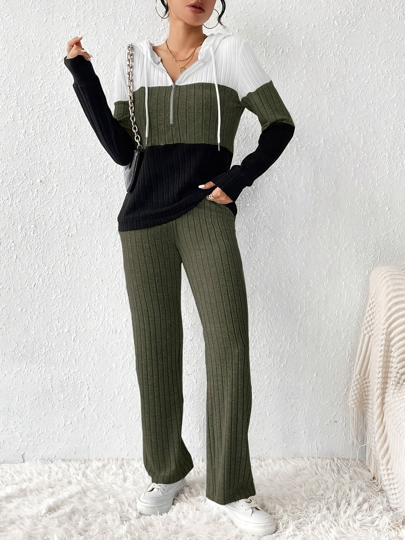 Elegant Directional Women's Pants Suit