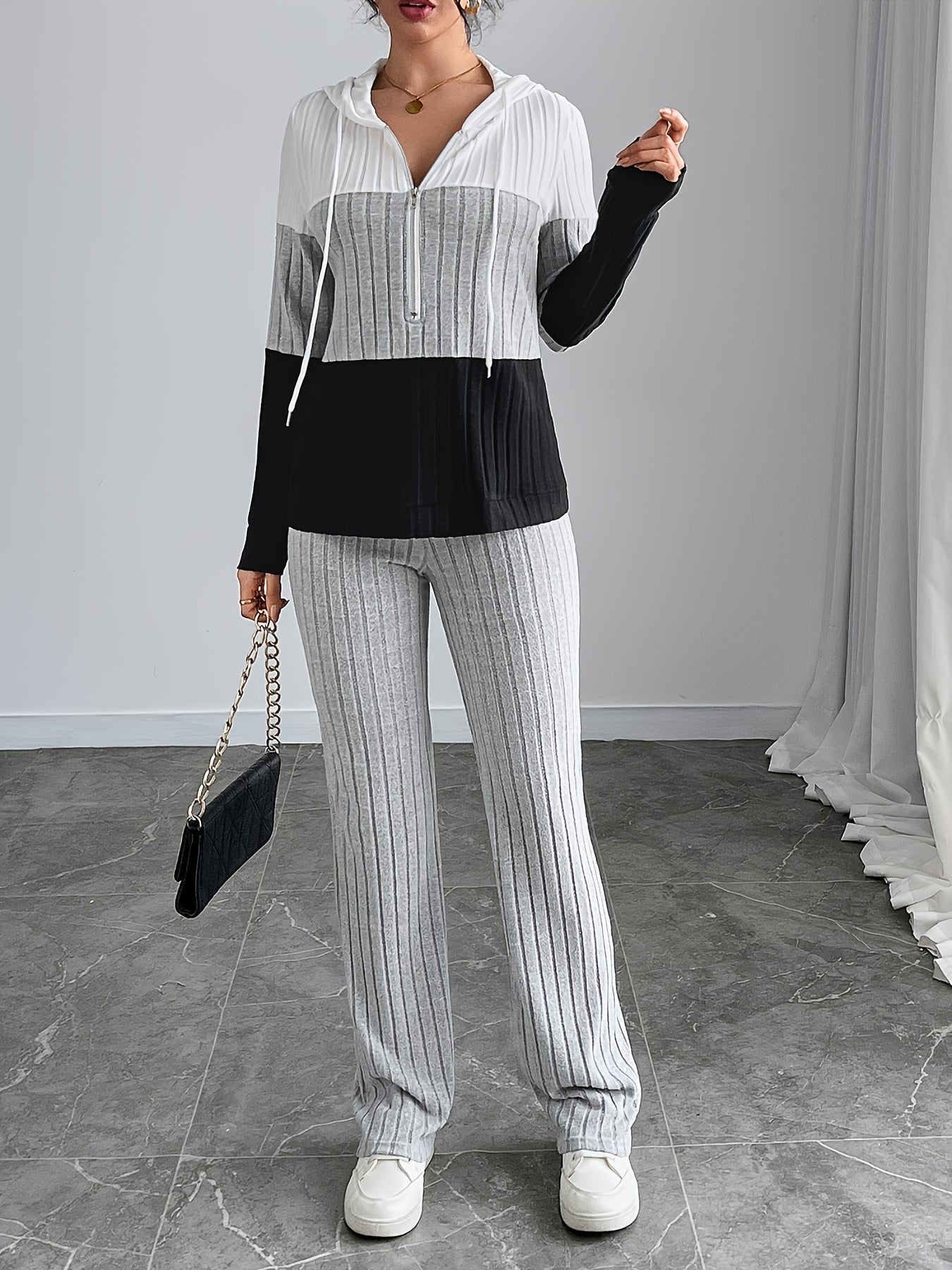 Elegant Directional Women's Pants Suit